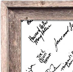 BARNWOODUSA Wedding Guest Signature Frame 5x7 Photo, 7-Opening, 11x14 - Image 3