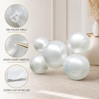 Garland Balloons Reusable, PVC Party Decor Arch Kit，10balls-Off-white - Image 5