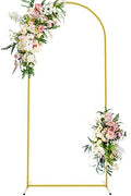 Wokceer 6FT Arch Backdrop Stand Gold Metal Wedding Arch Backdrop Stand by Wokceer