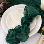 Cheesecloth Napkins Emerald Green Cloth Napkins Bulk,Set of 100 - Image 3