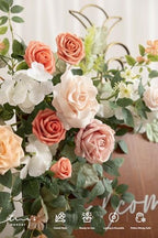 Ling's moment Welcome Sign Flowers, Wedding Floral Swag, Blush Garden Pink - Image 4