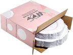 WDF 60pcs Silver Plastic Plates-Baroque White &Silver Plates for Upscale Parties &Wedding-including 30Plastic Dinner Plate 10.25inch, 30 Salad Plate 7.5inch for Baby/Shower/Wedding/Independence Day - Image 5