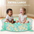 7-in-1 XL Large Baby Play Gym Mat, Tummy Time Mat, Baby Gym & Ball Pit, Baby Activity Mat with Milestone Cards & 6 Detachable Toys for Sensory Motor Skill, Giraffe - Image 5