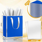 Epoesch 36 Pack Gift Bags with Handles & 36 Tissue Papers – 8x5x10 Inches - Image 2