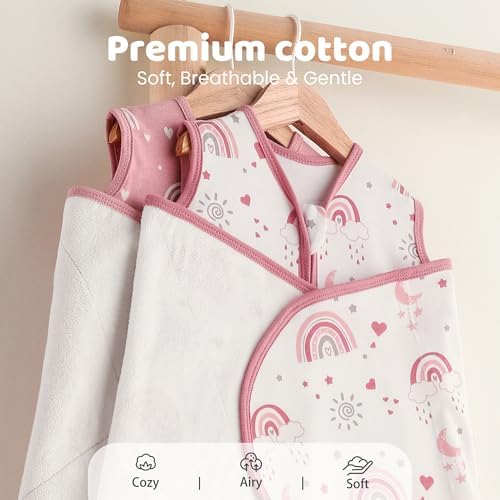 Baby Swaddle Sleep Sack 3-6 Months, Cotton Swaddles for Newborns - Image 7