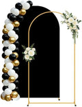 6FT Arch Backdrop Stand and Black Cover Set,Balloon Arch Stand by Unknown