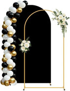 6FT Arch Backdrop Stand and Black Cover Set,Balloon Arch Stand by Unknown