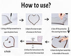Wedding Guest Book Alternative Acrylic Rustic Wedding Decorations for Reception Wedding Guest Book with 80pc Heart Drop Box to Sign Wedding Anniversary Party (F-Heart) - Image 5