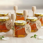 Adabocute Mini Honey Jars - Honey Pot With Honey Dippers, 40 Pack 1.5oz - Image 3