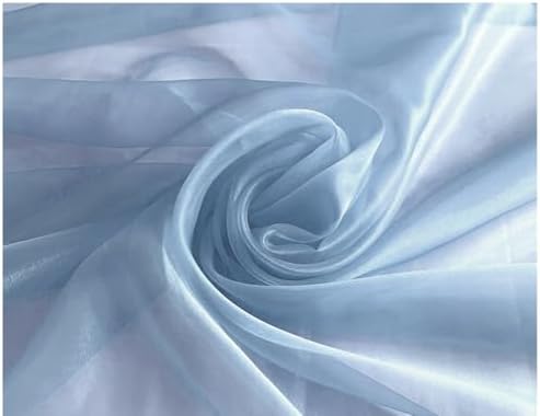 20 Yard Organza Fabric 44" Wide for Wedding Event Décor - Baby Blue - Image 4