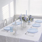 Tinybee 60PCS Light Blue Plates - Heavy Duty Baby Blue Plates - Image 6