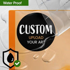 Personalized Business Logo Stickers - Ideal for Weddings, Birthdays, Favors & More. Waterproof, Fade & Heat Resistant. Pack of 100. (Custom Text, 4 Inch) - Image 3