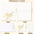 600 PCS Thank You Cards with Envelopes and Stickers, 3.5 x 5 Inch - Image 2
