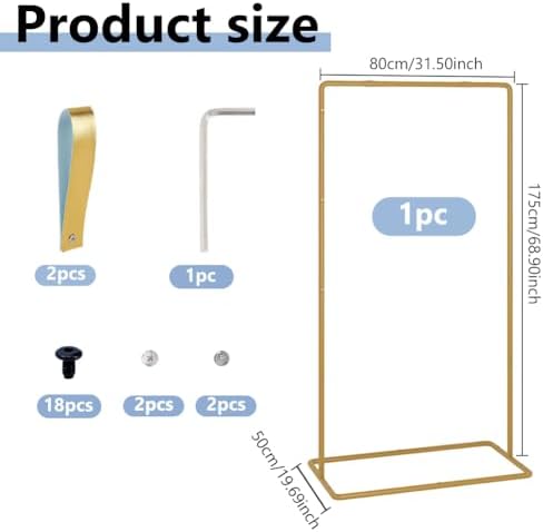 DICOSMETIC 1Set Wedding Welcome Sign Stand Adjustable Wedding Sign Holder Golden Easel Stand with 2Pcs Hanging Straps Weddings Seating Chart Stands for Party Baby Shower Ceremony Decoration - Image 2