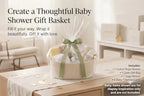 Large Empty Baby Shower Basket Kit with Cotton Rope Basket & Gift Bag - Image 2