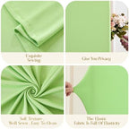 Green Arch Backdrop Cover 3 Set-7.2FT, 6.6FT, 6FT Green Arch Covers Spandex Fitted Wedding Arch Stand Covers for Baby Shower Birthday Party Ceremony Photo Balloon Arch Stand Background Decorations - Image 6
