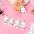 50 Pcs Silver Poppin Bottle Opener Baby Shower Favors for Guest - Image 3