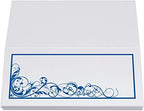Scribble Vintage Swirl Place Cards, Royal Blue, Set of 150, Pre-cut and Sco - Image 5