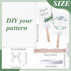 TaoBary 300 Pcs DIY Wedding Program Fan Kit, Printable Church Fans Handheld - Image 2
