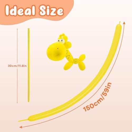 Yellow 260 Balloons Yellow Long Balloons and 260 Balloon Pump Electric for Gender Reveal Baby Shower Party Decorations - Image 3
