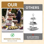 Cake Stand for Cupcake Dessert Display - 6 Tiered Corner Tray Cupcake Tower - Image 4