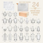24PCS Mini Bud Vases As Wedding Centerpieces for Tables,Clear Bud Vases for Flowers,Small Flower Vases Suitable for Birthday Party,Anniversary,Wedding Reception,Baby Shower (Clear, 24PCS) - Image 2