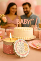 Majestic Zen Baby Shower Candle Favors for Girls | 9-Pack Scented Soy Wax Candles | Baby Powder Scent | 30–40 Hour Burn | Baby Shower Party Favors & Gender Reveal Keepsake - Image 4