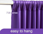 20ft x 10ft Purple Backdrop Curtain for Parties Purple Wrinkle Free Backdrop Drapes Panels for Wedding Mermaid Birthday Party Baby Shower Photo Photography Polyester Fabric Background Decoration - Image 7