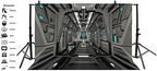 15x10ft Spaceship Interior Galaxy Decorations Backdrop Outer Space Star Space Station Astronaut Spacecraft Background Universe Adventure Asteroid Science Fiction Birthday Banner Photo Booth - Image 3