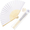 Cosweet 60 Set Wedding Hand Fans with Thank You Tags, Organza Bags by Cosweet
