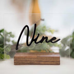24 Pcs Black Acrylic Cursive Wedding Table Numbers 1-24 - Image 6