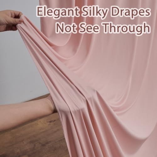 20ftx12ft Dusty Pink Backdrop Curtain for Wedding Party 4 Panel 12FT Tall - Image 3