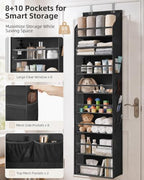 STORAGE MANIAC Over Door Organizer Hanging Shelves Large Clear Deep Pockets - Image 5