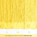 14 Pack Lemon Yellow Cheesecloth Table Runner 17x108 Inch Semi Sheer Boho Gauze Cheese Cloth Fabric Table Runners, for Wedding Party Baby Shower Birthday Home Decor Garden Farmhouse - Image 7