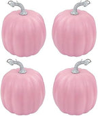 vensovo 6 Inch Pink Artificial Pumpkins, 4 Pack by vensovo