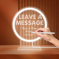 Audio Guest Book Phone - Leave A Message Neon Sign with Erasable Pen - A5 Metal Vertical Frame - Aluminum Alloy Carry Case,4in1 Kit Package is Perfect Idea Additional for Wedding Party (White) by Unknown