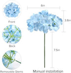 Auihiay 304Pcs Hydrangea Artificial Flowers Bulk, Faux Artificial Hydrangea - Image 3