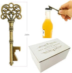 100 PCS Key Bottle Openers,Vintage Skeleton Key Bottle Opener with Escort Card Tag and Key Chains, Rustic Decoration for Wedding Favors,Return Gifts for Housewarming(Bronze) - Image 2