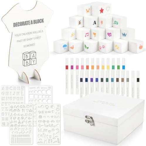 Yumoin Baby Shower Blocks Decorating Game Kit by Yumoin