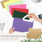 200 Pack #10 Kraft Paper Envelopes Letter Size Self Seal Business Envelopes - Image 5