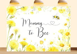 10X5ft Fabric Mommy to Bee Backdrop Sweet Pattern Design Honey Comb Floral Photography Background Baby Shower A Little Honey is on the Way Party Decorations Photo Studio Props by Unknown