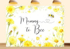 Mommy to Bee Backdrop Sweet Pattern Design Honey Comb Floral Photography Background Baby Shower A Little Honey is on the Way Party Decorations Photo Studio Props 9X6ft Fabric by Unknown