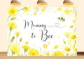 17X10ft Fabric Mommy to Bee Backdrop Sweet Pattern Design Honey Comb Floral Photography Background Baby Shower A Little Honey is on the Way Party Decorations Photo Studio Props by Unknown