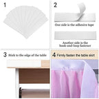 HB HBB MAGIC Unicorn Table Skirt Rainbow Tablecloth for Rectangle Table 9ft Fiesta Baby Shower Girls Birthday Party Unicorn Party Wedding - Image 4