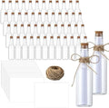 Baderke 48 Pcs 5.6 oz Message Bottles Kit Pirate Party Favors, White by Baderke