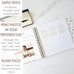 Personalized Rainbow Baby Book, Boho Theme, 4x6 Photo Cover, First 5 Years - Image 7