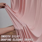 20ft×12ft Wrinkle Free Dusty Pink Backdrop Curtains for Wedding Parties - Image 3