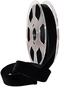 Morex Ribbon 01225/10-725 Nylvalour Swiss Velvet Nylon Ribbon, 7/8-Inch by 11-Yard, Black by MorexRibbon