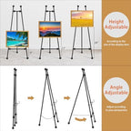 Heavy Duty Large Easel Stand for Mirror Display Wedding Sign(Black 47'') - Image 2