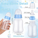 TrelaCo 20 Pcs Bottle Chug Game, Elephant Theme Baby Shower Favors, Blue - Image 3